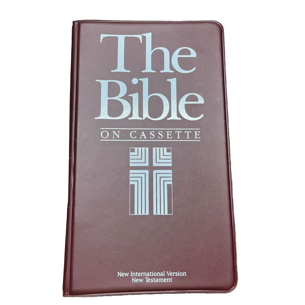 The Holy Bible on Cassette Tape - NIV New Testament 12 Tape Set w/ Case - Nice!